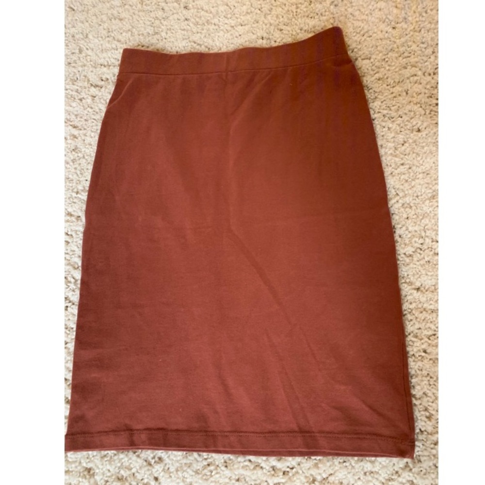 Forever 21 Burnt Orange Body Con Skirt
